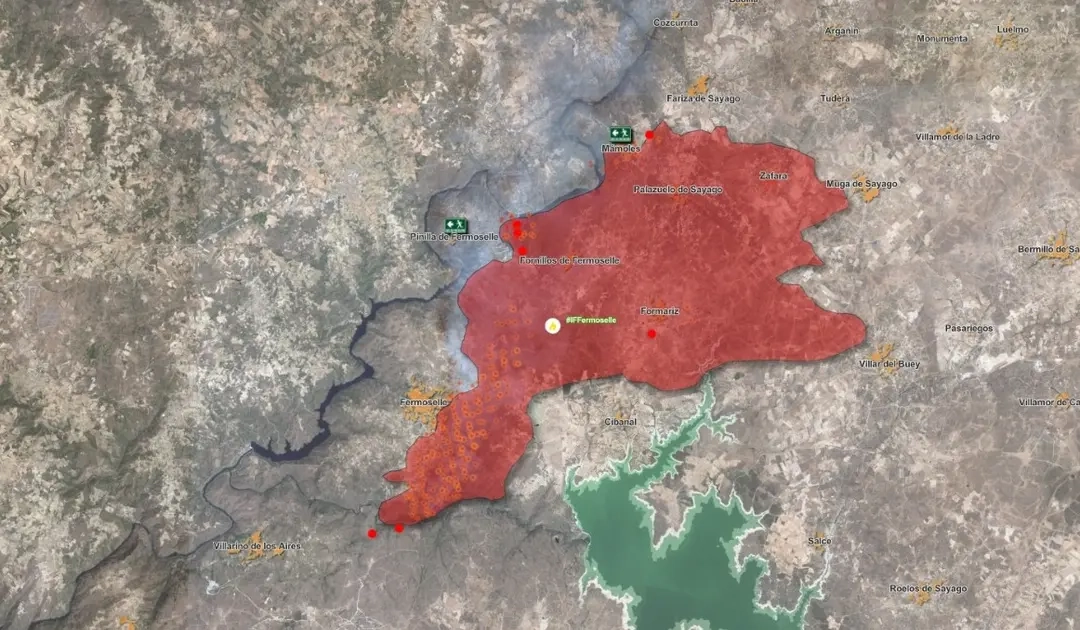 mapa incendio arribes del duero zamora 2026